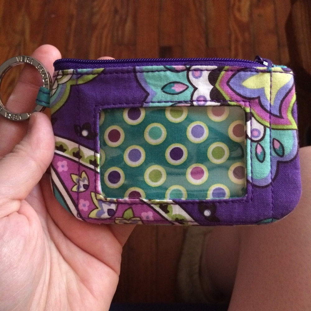 Vera Bradley ID/Change Purse Keychain